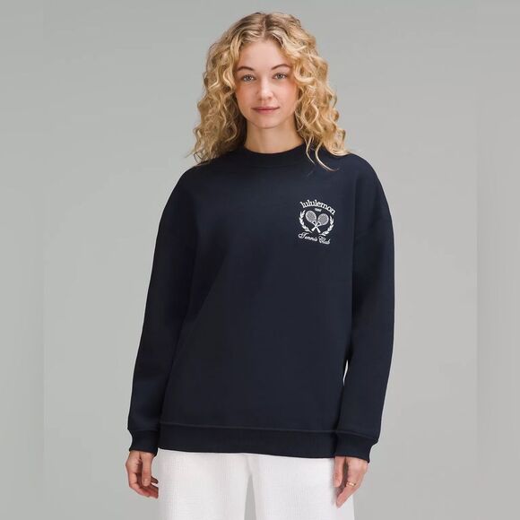 NWT Lululemon Heavyweight Fleece Pullover *Tennis Club size M - Picture 2 of 8